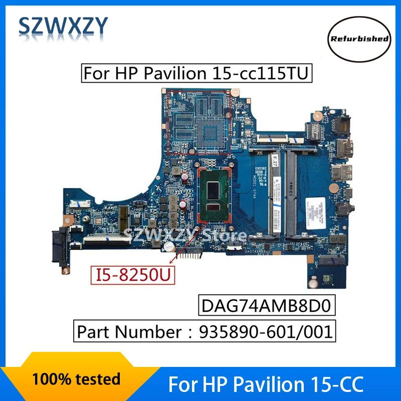 HP ĺ 15-CC Ʈ , SR3LA i5-8250u CPU 935890-601 935890-001, DAG74AMB8D0 DDR4 MB,  